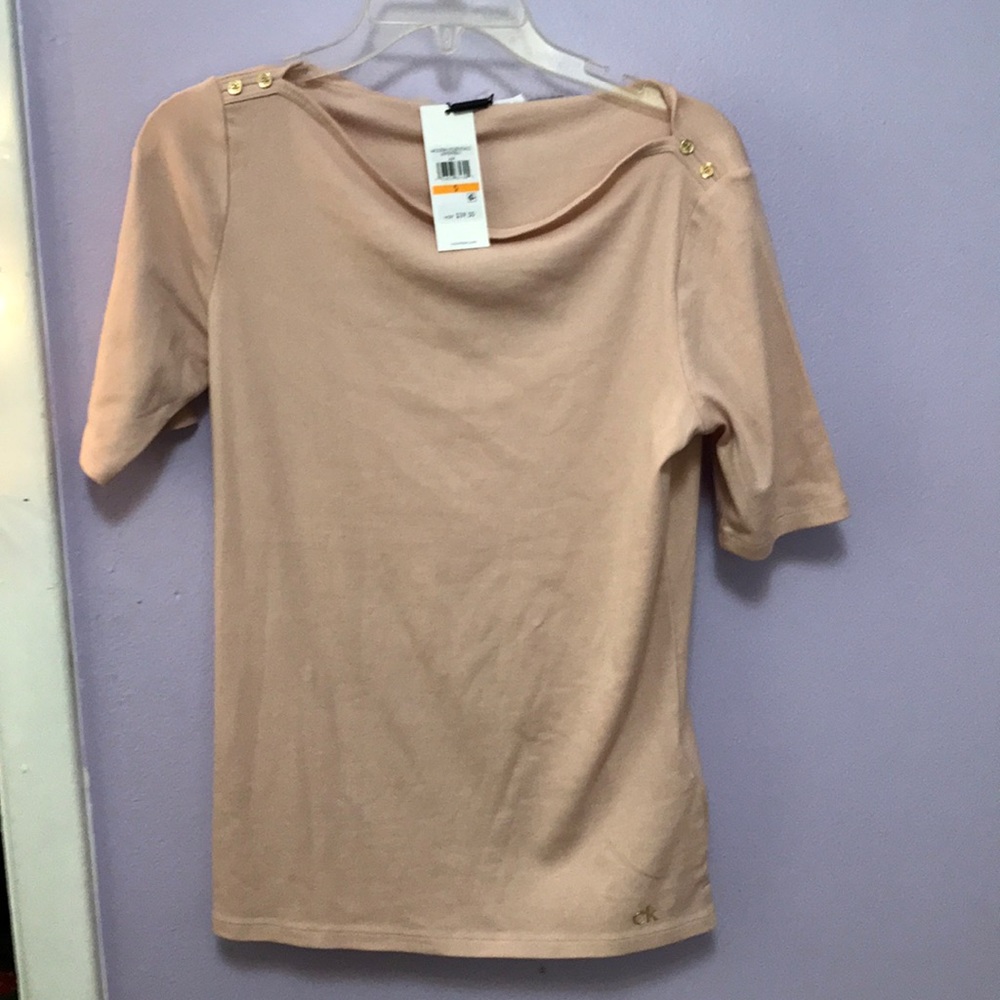 Calvin Klein cream color shirt